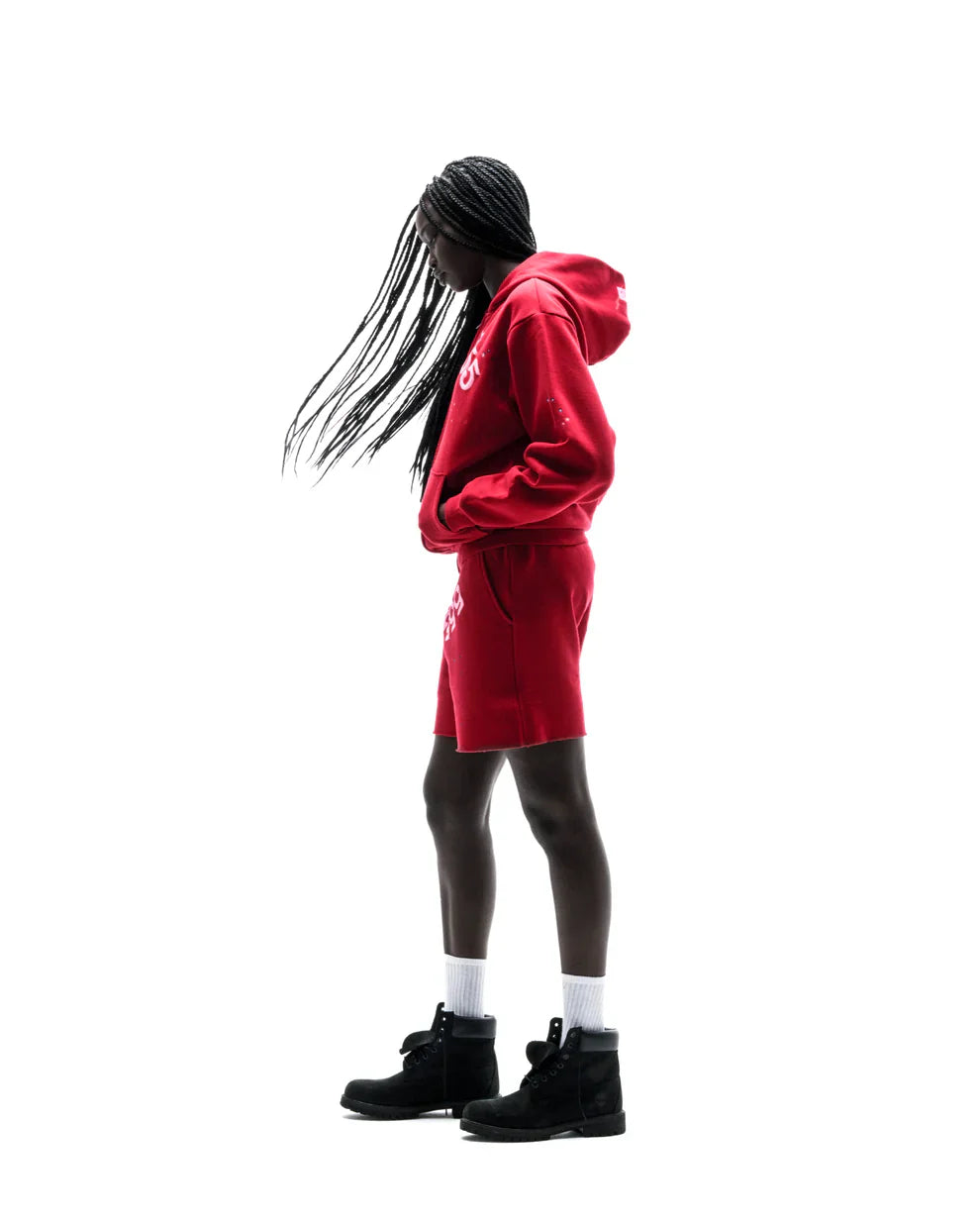 Sp5der Merlot Angel Number Zip Hoodie