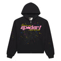 Sp5der Black Punk V2 Zip Hoodie