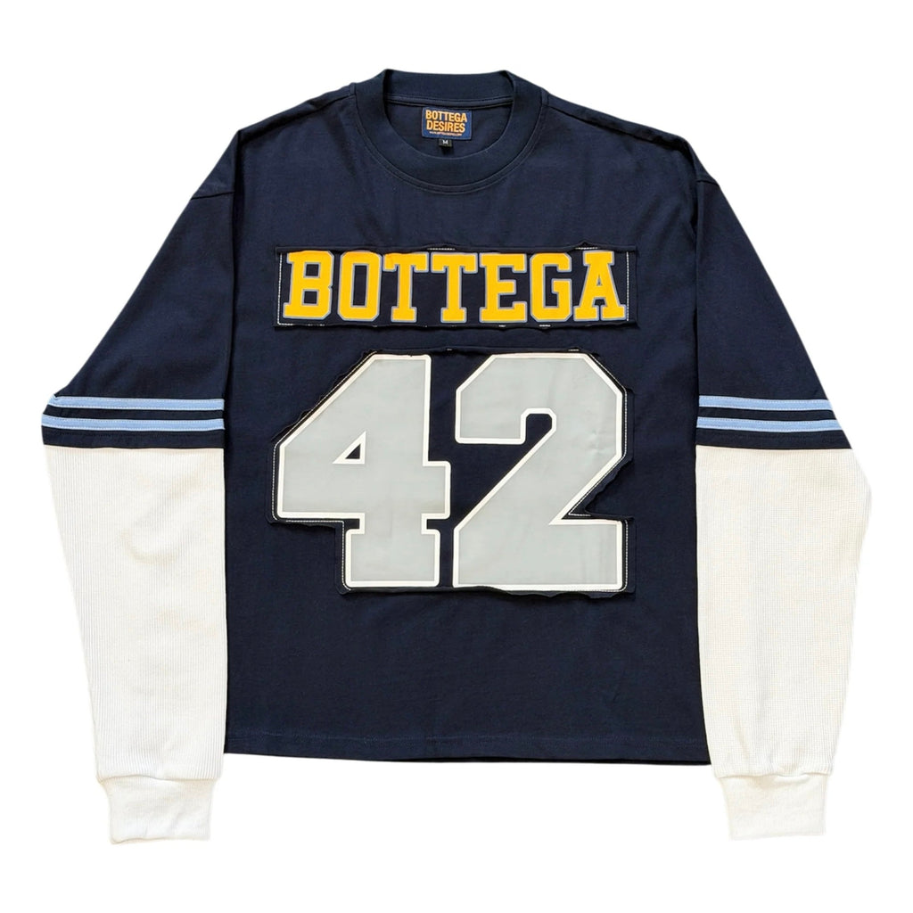 Bottega Desires Navy Jackie Robinson Long Sleeve