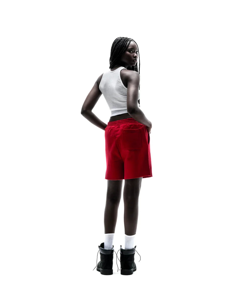 Sp5der Merlot Angel Number Sweat Shorts