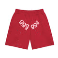 Sp5der Merlot Angel Number Sweat Shorts