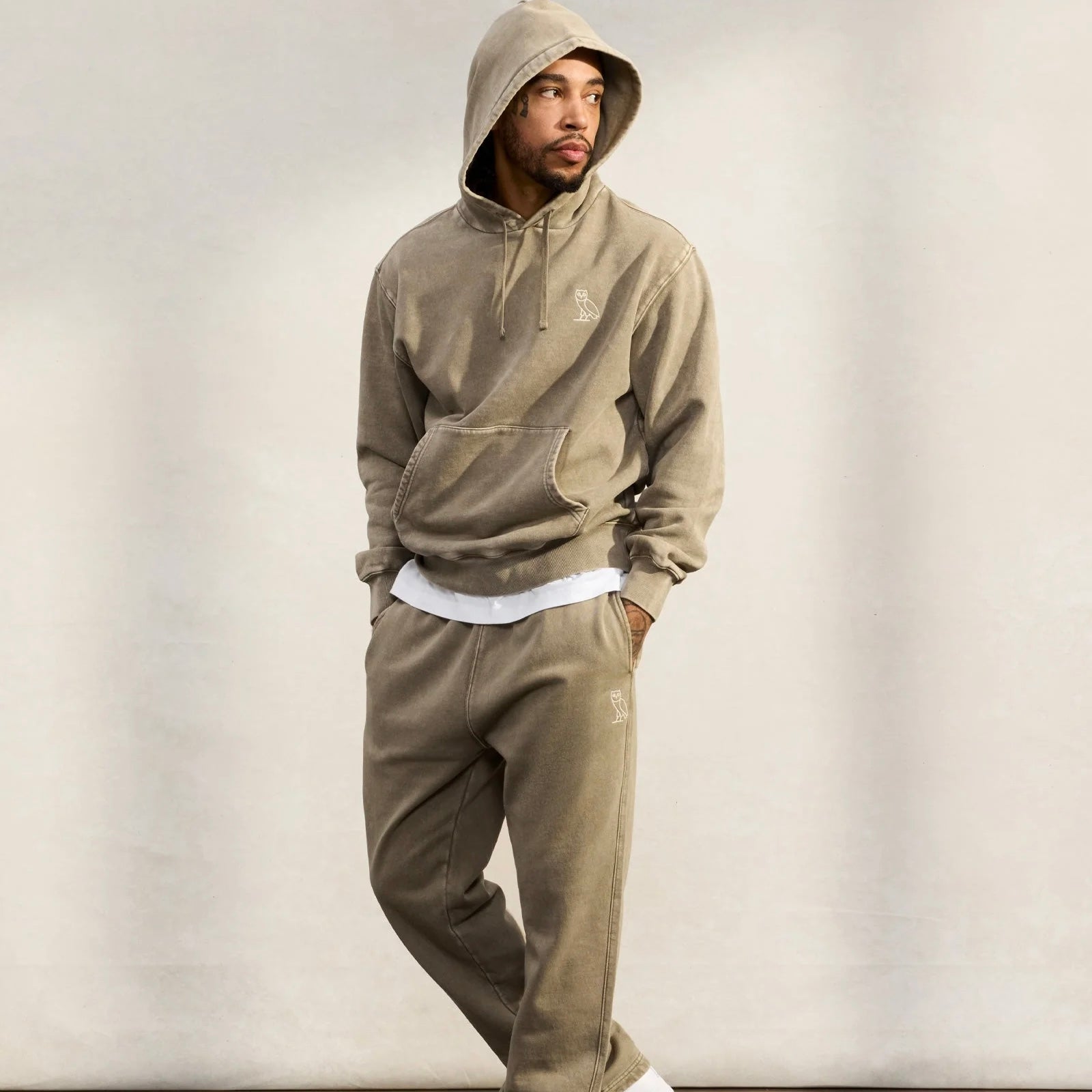 OVO Washed Brown Hoodie