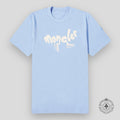 Moncler Running Logo Tee in Light Blue