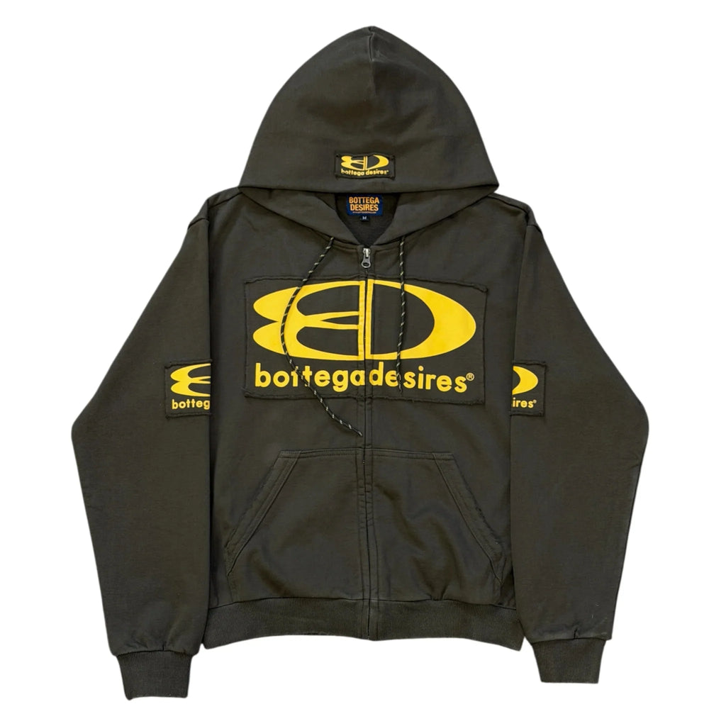 Bottega Desires Green Tech Zip Hoodie