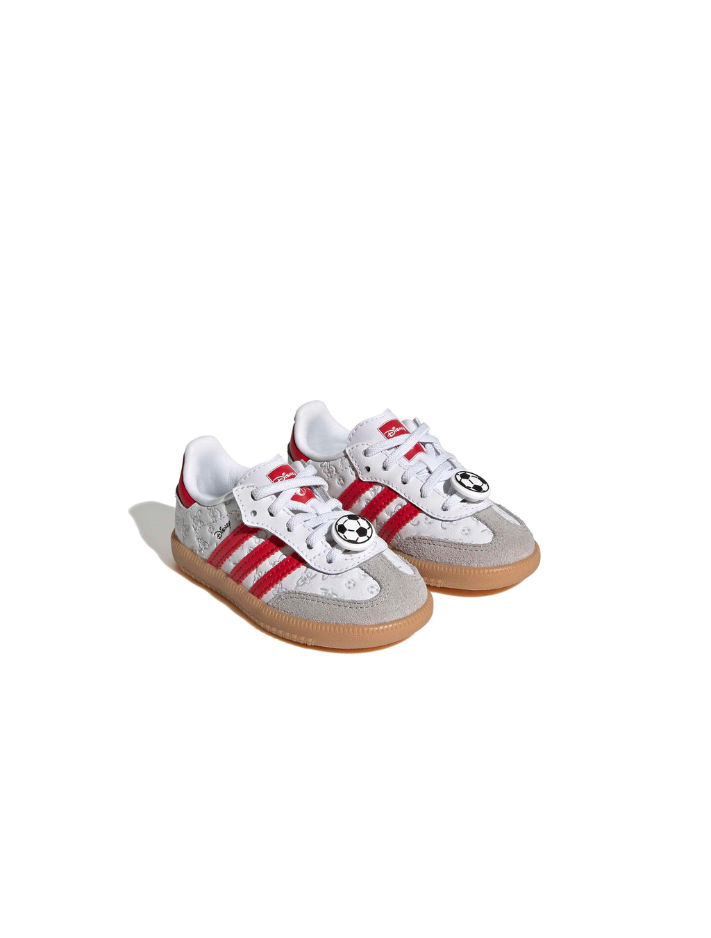 Adidas (TD) Disney Samba OG Elastic Lace - White/Red